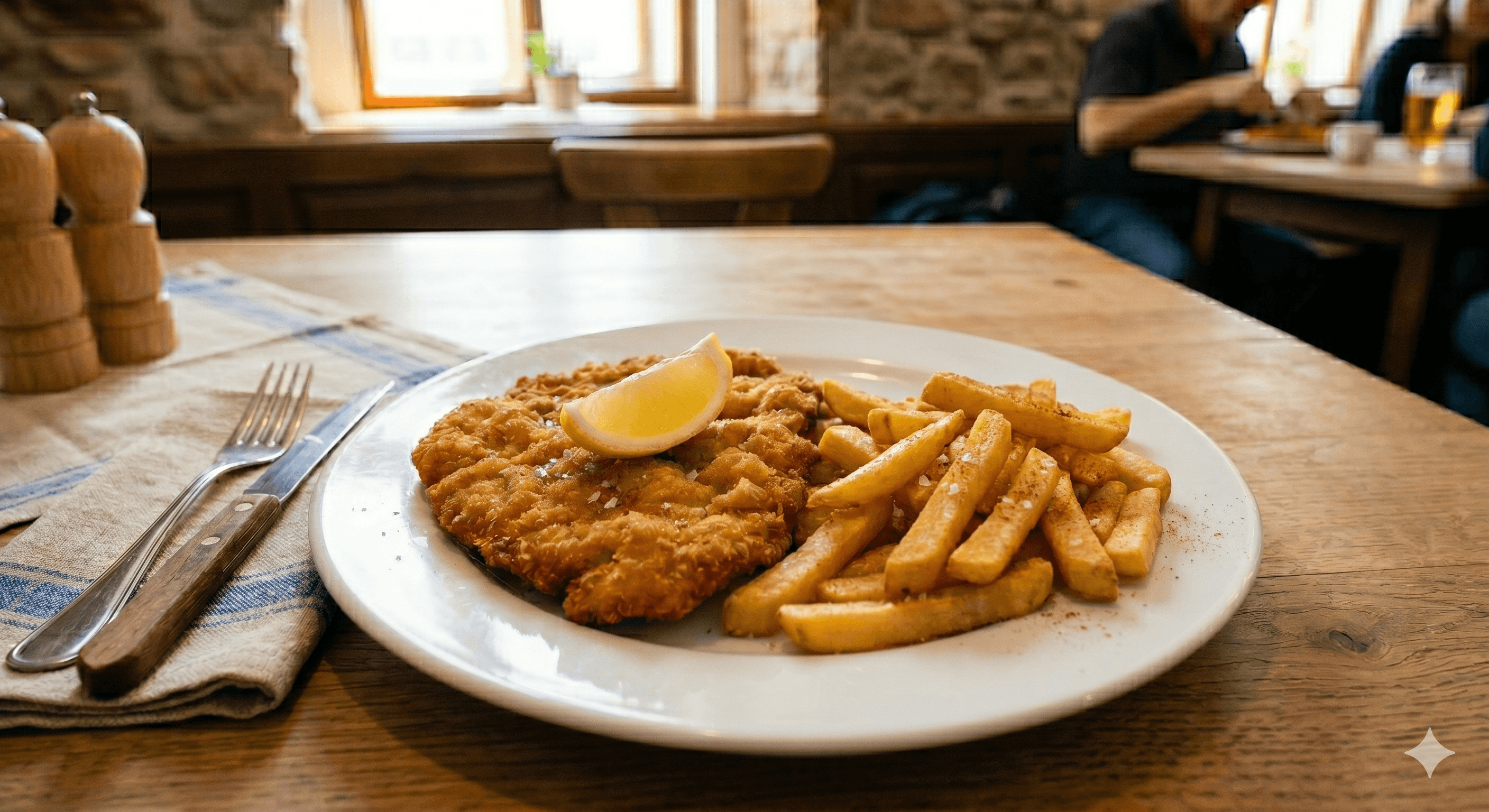 Wiener Schnitzel mit Pommes